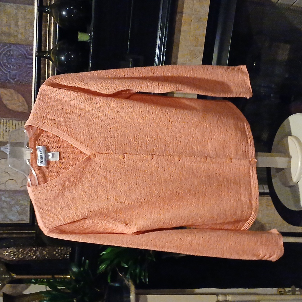 Final Price Pendleton Orange V-Neck Buttoned Down… - image 3